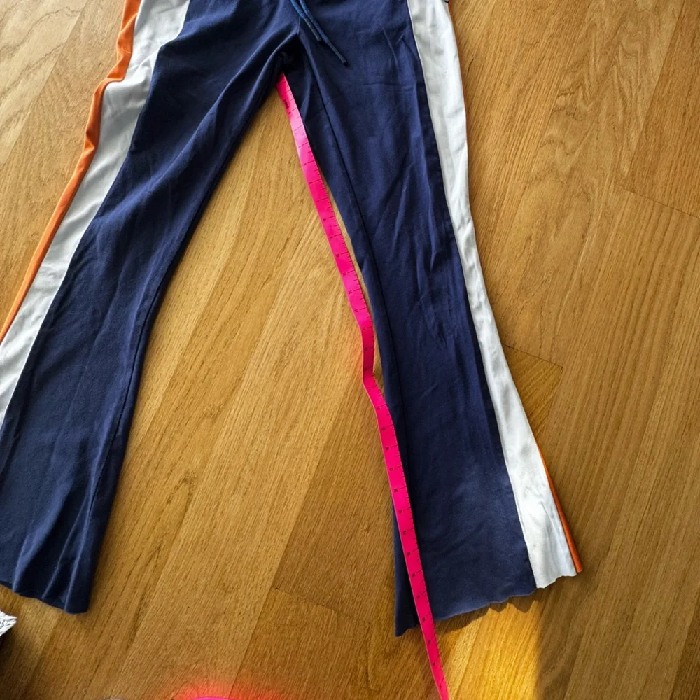 FP Movement by Free People Navy Jumpsuit with Orange and White striping XS - Picture 7 of 7